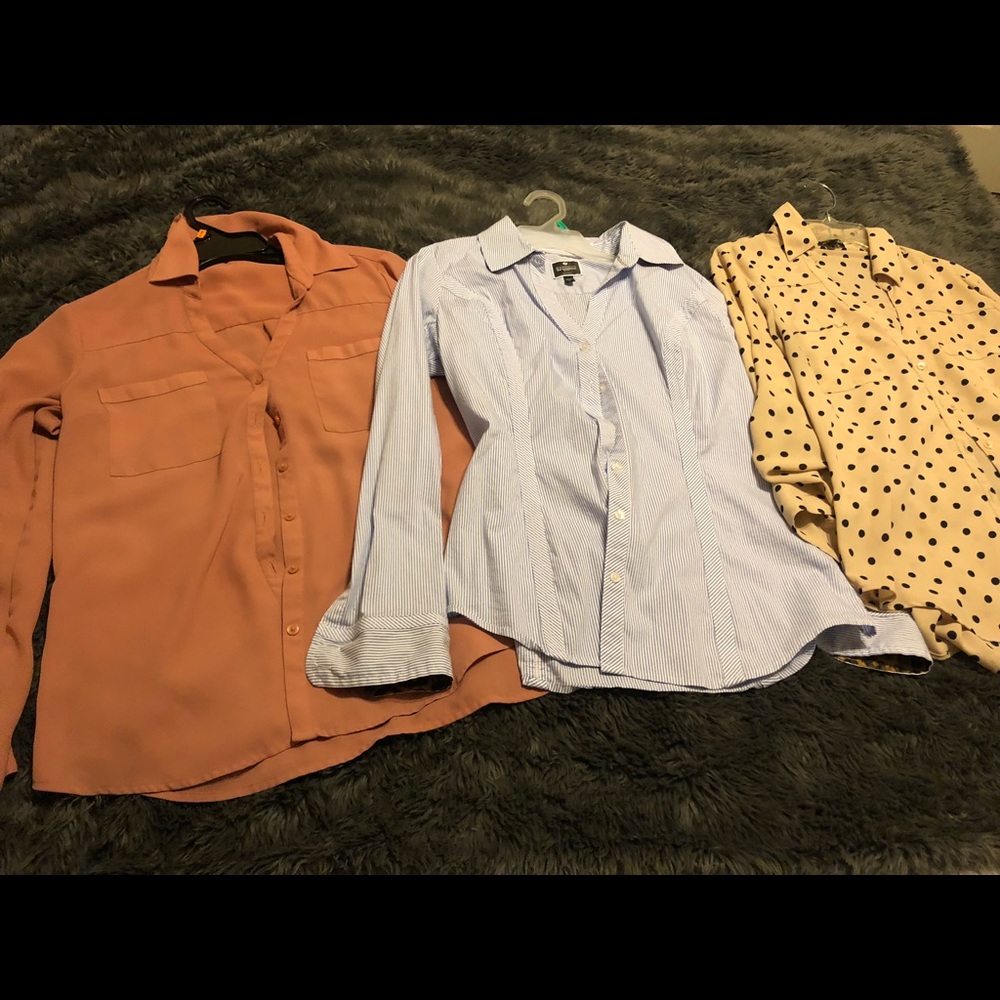 3 Express shirts size medium for $15